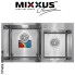 Кухонна мийка Mixxus SET 7843 D-220x1.0-SATIN (зі змішувачем, диспенсером, сушінням у комплекті)