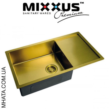 Кухонна мийка Mixxus MX7844-200x1.2-PVD-GOLD