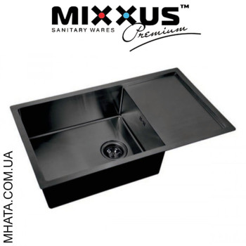 Кухонна мийка Mixxus MX7844-200x1.2-PVD-BLACK