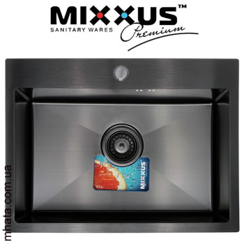 Кухонна мийка Mixxus MX5843х200x1.0-PVD-BLACK