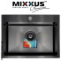 Кухонна мийка Mixxus MX5843х200x1.0-PVD-BLACK