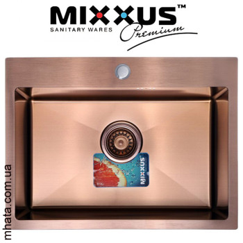 Кухонна мийка Mixxus MX5843х200x1.0-PVD-BRONZE