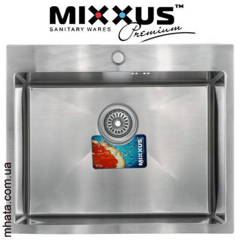 Кухонна мийка Mixxus MX 6050-185x1.0-SATIN