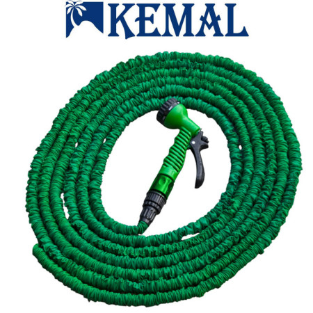 Шланг розтяжний для поливання Kemal Magic Hose Green 1/2, 15-45 м
