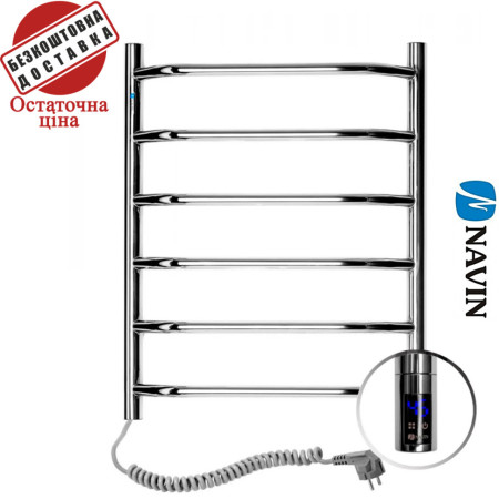 Сушка для рушників Електро Navin Блюз 48*60 Sensor, таймер Україна Лівий (нерж.сталь)