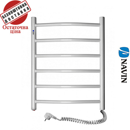 Сушка для рушників Електро Navin Камелія 48*60 Білий, Правий (вуглецева сталь) Україна