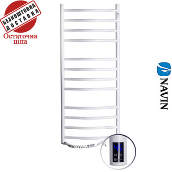Сушка для рушників Електро Navin Камелія 48*120 Sensor, таймер, Білий, Лівий (вуглецева сталь) Україна