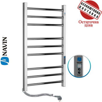 Сушка для рушників Електро Navin Класик Квадро 50*80 Digital, таймер Україна Лівий (нерж.сталь)
