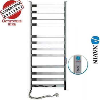 Сушка для рушників Електро Navin Авангард 48*120 Digital, таймер Лівий (нерж.сталь) Україна