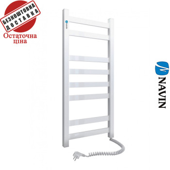 Сушка для рушників Електро Navin Авангард 36*80 Білий Правий (вуглецева сталь) Україна