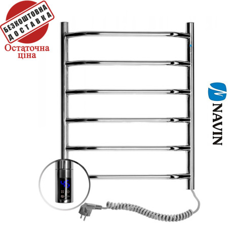 Сушка для рушників Електро Navin Блюз 48*60 Sensor, таймер Україна Правий, (нерж.сталь)