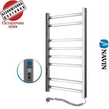 Сушка для рушників Електро Navin Loft 50*80 Digital, таймер Україна Правий, (нерж.сталь)