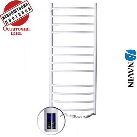 Сушка для рушників Електро Navin Камелія 48*120 Sensor, таймер, Білий, Правий (вуглецева сталь) Україна