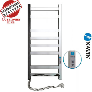 Сушка для рушників Електро Navin Авангард 36*80 Digital, таймер Лівий (нерж.сталь) Україна