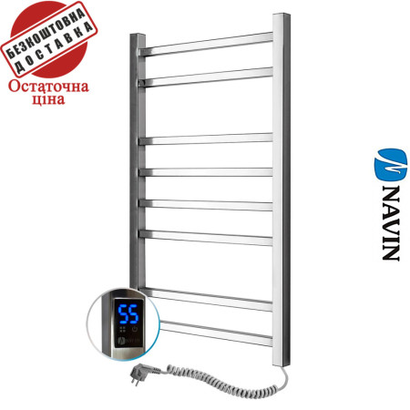 Сушка для рушників Електро Navin Loft 50*80 Sensor, таймер Україна Правий, (нерж.сталь)
