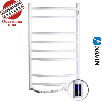 Сушка для рушників Електро Navin Камелія 48*80 Sensor, таймер Білий Лівий (вуглецева сталь) Україна