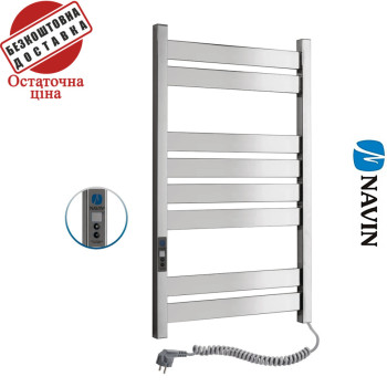 Сушка для рушників Електро Navin Largo 50*80 Digital, таймер Україна Правий, (нерж.сталь)