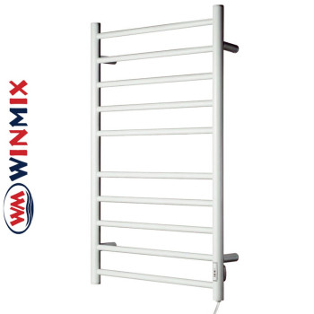 Сушка для рушників електричний Winmix Style Atlas EPA-5386R-10T-WHITE з таймером (білий, правий, 10 перекладин)