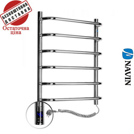 Сушка для рушників Електро Navin Симфонія 48*60 Sensor, таймер Україна Правий, (нерж.сталь)