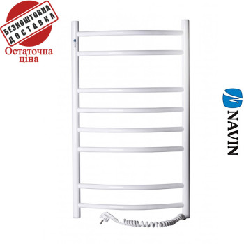 Сушка для рушників Електро Navin Камелія 48*80 Лівий, Білий (вуглецева сталь) Україна