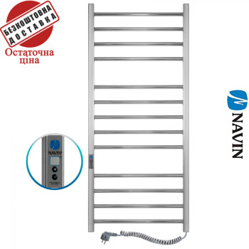 Сушка для рушників Електро Navin Класик Квадро 50*120 Digital, таймер Україна Правий, (нерж.сталь)
