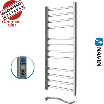 Сушка для рушників Електро Navin Loft 50*120 Digital, таймер Україна Правий, (нерж.сталь)