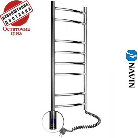 Сушка для рушників Електро Navin Камелія 36*80 Sensor, таймер Україна Правий, (нерж.сталь)