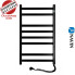 Сушка для рушників Електро Navin Авангард 48*80 Чорний муар, Правий (вуглецева сталь) Україна