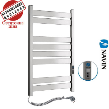 Сушка для рушників Електро Navin Largo 50*80 Digital, таймер Україна Лівий (нерж.сталь)