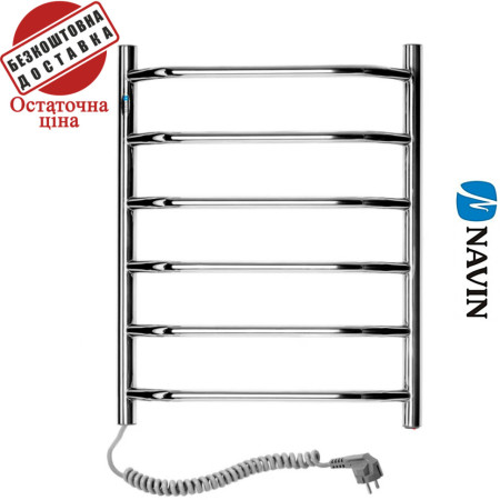 Сушка для рушників Електро Navin Блюз 48*60 Україна Лівий (нерж.сталь)