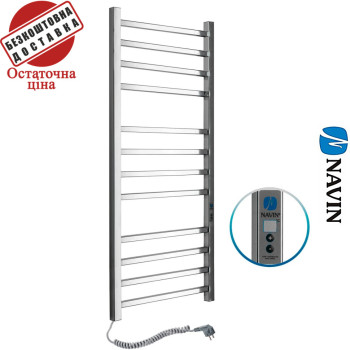 Сушка для рушників Електро Navin Loft 50*120 Digital, таймер Україна Лівий (нерж.сталь)