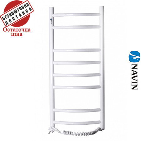 Сушка для рушників Електро Navin Камелія 36*80 Білий, Правий (вуглецева сталь)