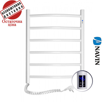 Сушка для рушників Електро Navin Камелія 48*60 Sensor, таймер, Білий, Лівий (вуглецева сталь) Україна