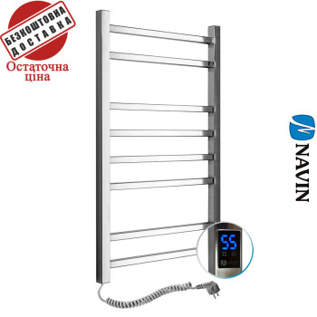 Сушка для рушників Електро Navin Loft 50*80 Sensor, таймер Україна Лівий (нерж.сталь)
