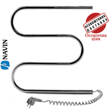 Сушка для рушників Електро Navin Змійовик 50*50 Україна Правий, (нерж.сталь)