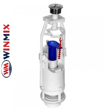 Арматура спускна AS-02 з двома режимами зливу (кнопка хромована), Winmix Польща