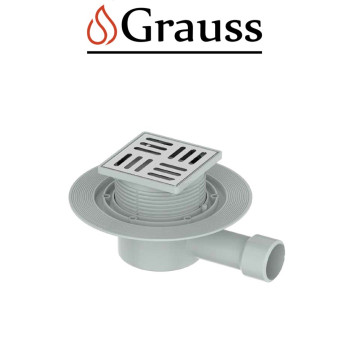 Душовий трап із нержавіючої сталі SUS304 FD14-100*100-90, Grauss Чехія