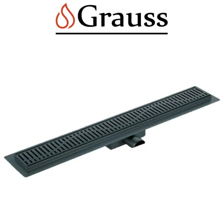 Душевой трап из нержавеющей стали SUS304 FD35-70x800-GRAPHITE, Grauss Чехия