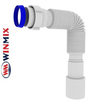 Гофротруба для унітазу GN-01-B сполучна з накидною гайкою 1 1/2