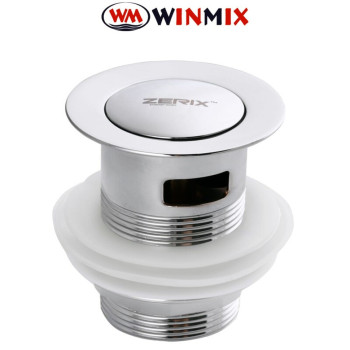 Донний клапан із переливом (кнопка) LR66-2, Winmix. Польща