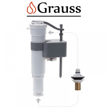 Арматура наповнювальна з універсальним підключенням та латуньовим різьбленням KT-0101-3/8, Grauss Чехія