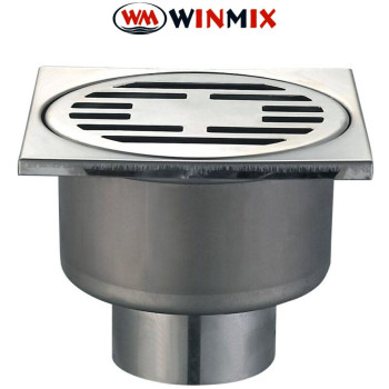 Душовий трап із нержавіючої сталі SUS304 Drain-01-10x10-180 (пряме відведення), Winmix. Польща