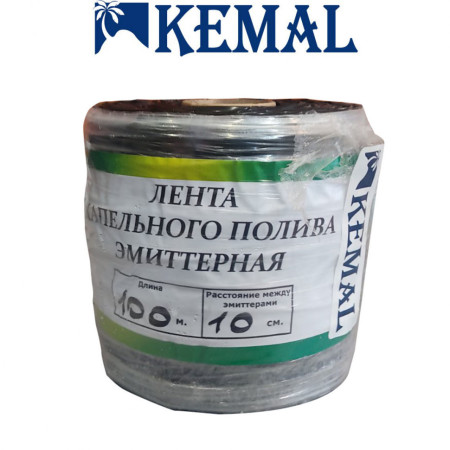 Стрічка еміттерна для крапельного поливання Kemal Garden Drip 10 (100 м) 9 mil, Туреччина