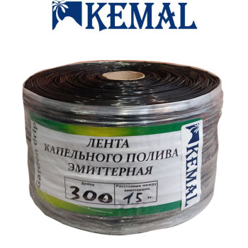 Стрічка емітерна для краплинного поливу Kemal Garden Drip 15 (300м) 9 mil, Туреччина