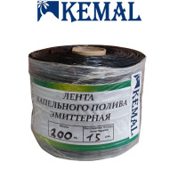 Стрічка емітерна для краплинного поливу Kemal Garden Drip 15 (200м) 9 mil, Туреччина