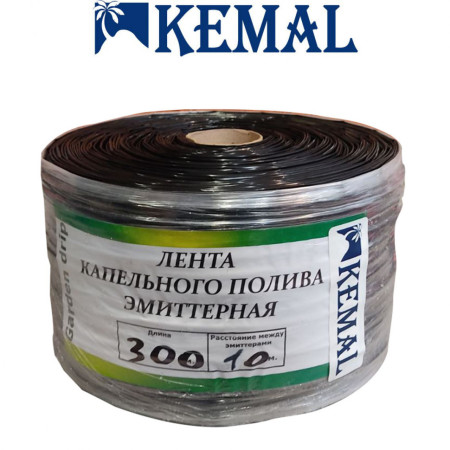 Стрічка емітерна для краплинного поливу Kemal Garden Drip 10 (300м) 9 mil, Туреччина