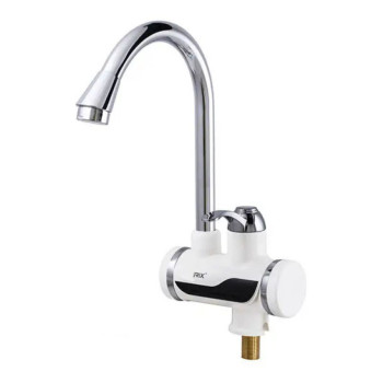 Електричний проточний водонагрівач  RIX  ELW 02-E з індикатором темп. на миття 3 кВт