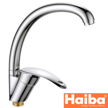 Змішувач для кухні Вухо на гайці HAIBA Fabio Chr-777 (nut)