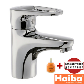 Змішувач для умивальника HAIBA OPUS (Chr-001)