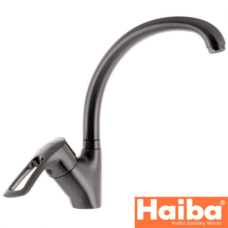 Змішувач для кухні Вухо HAIBA HANSBERG RS-011 Нержавіюча сталь